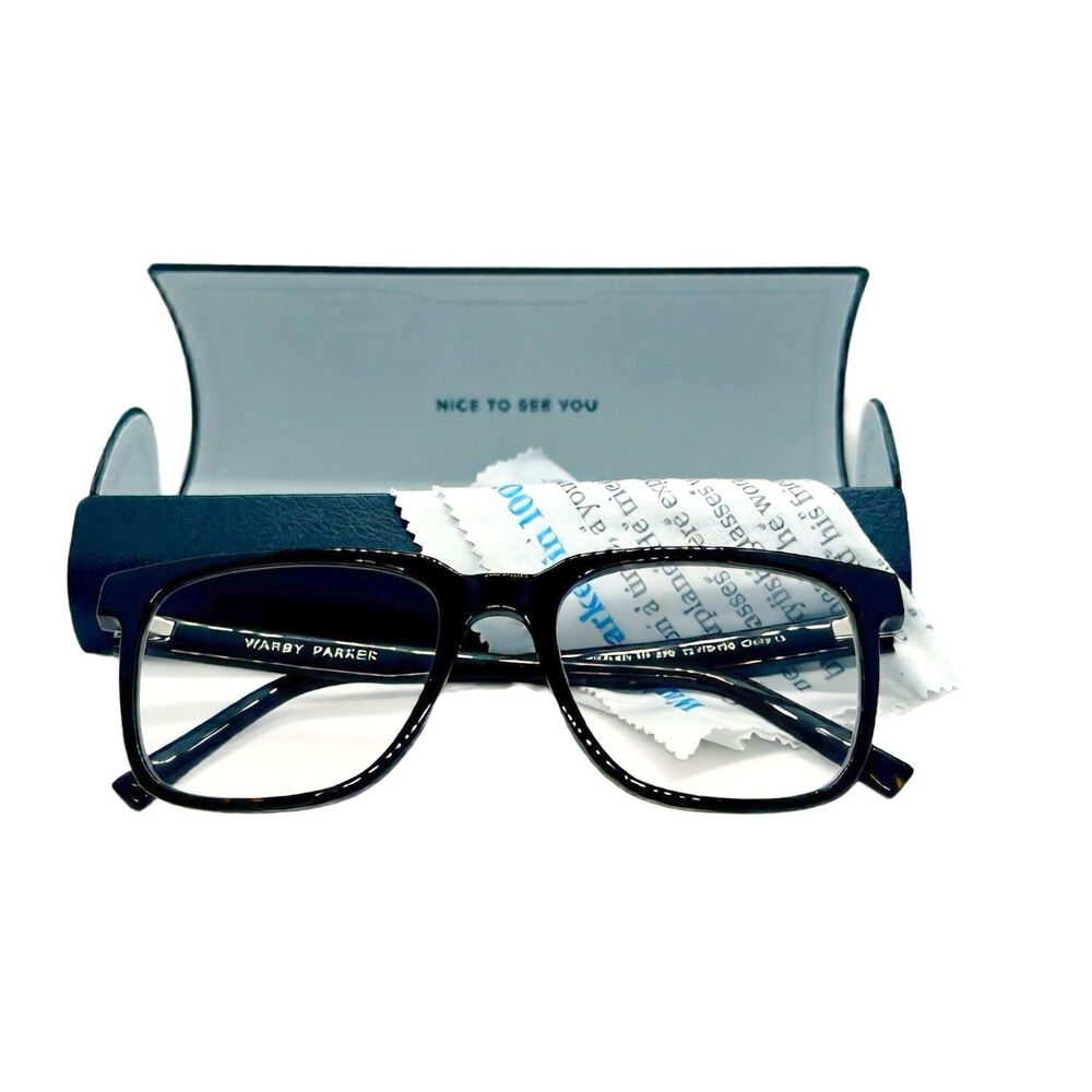 Warby Parker Chamberlain XW200 Eyeglasses Frame w/ Case Wipe 55-19 150 Xtra Wide